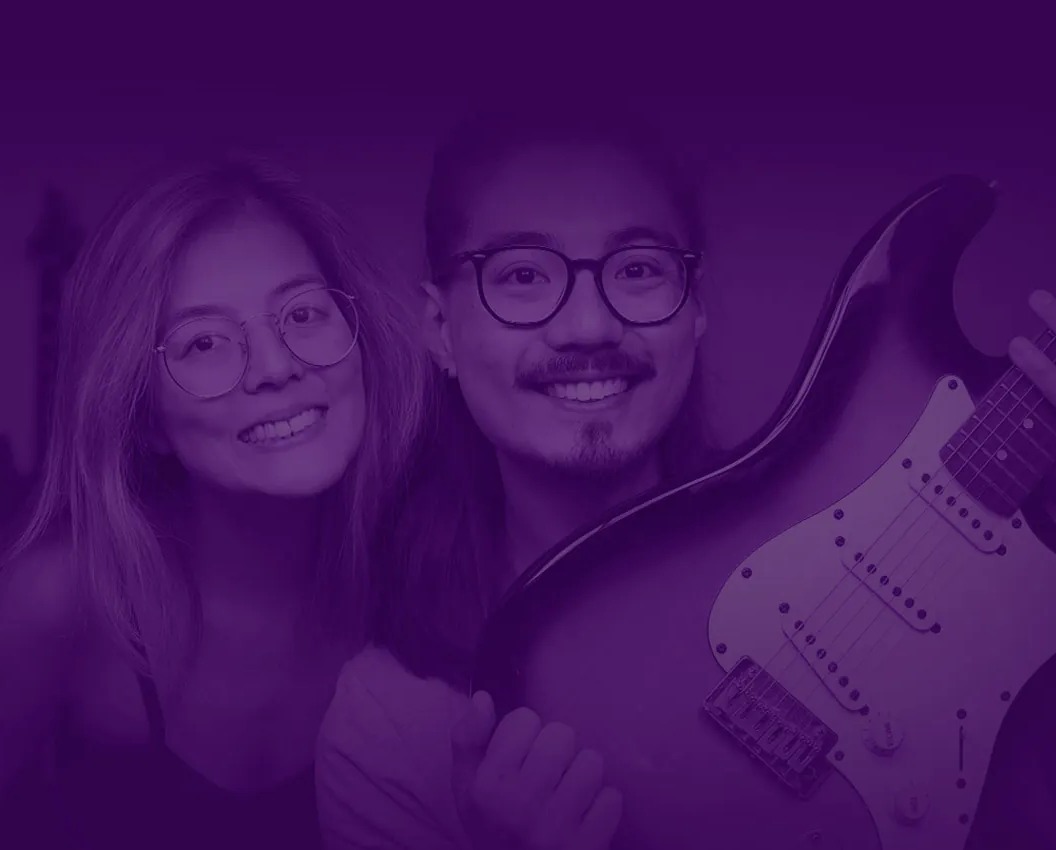 Casal de alunos da Jornada Tóca de Ouvido